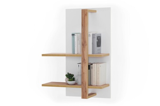 Vegghylle Sirbaugh 65 cm Hvit | Eik