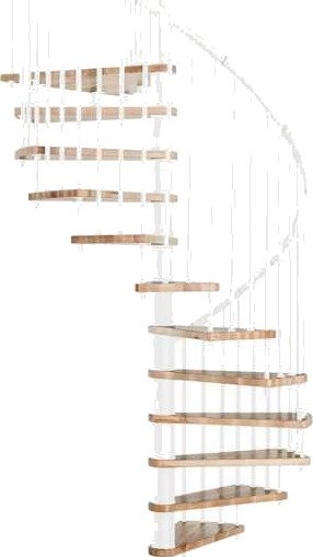 Spiraltrapp Byggera Euro Design Hvit