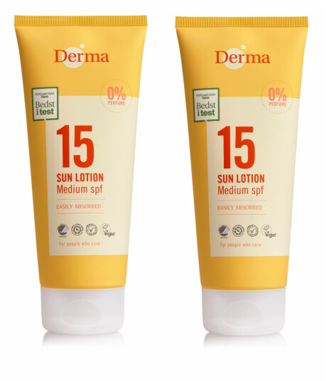 Derma Sun Lotion SPF 15 200 ml x 2 Derma Sun Lotion SPF 15 200 ml x 2