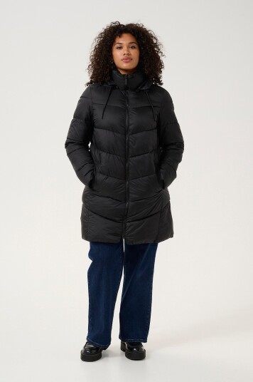 Kaffe Curve Kåpe kcSusanna Coat Svart