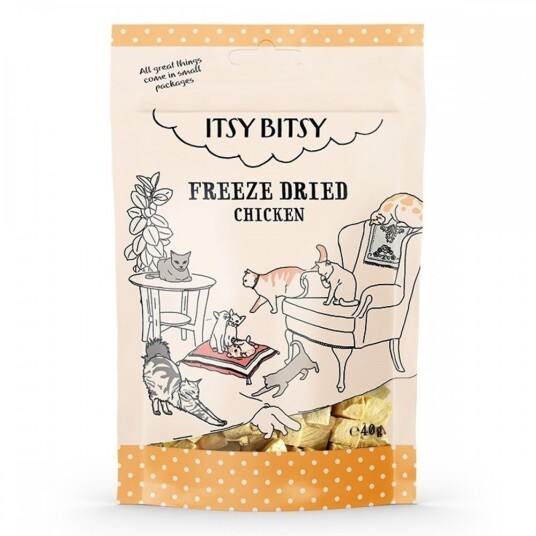 Itsybitsy Freeze Dried Kylling Til Katt 40 G