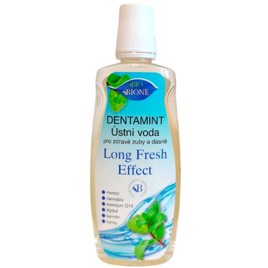 Xylitol Munnvann BIONE Dentamint Q10 Langvarig Fresh Effekt 500 ml Xylitol Munnvann BIONE Dentamint Q10 Langvarig Fresh Effekt 500 ml