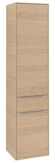 VILLEROY & BOCH SUBWAY 3.0 HØYSKAP 40X171 HØYRE 2 DØRER & SKUFF NORDIC OAK HÅNDTAK I KROM VILLEROY & BOCH SUBWAY 3.0 HØYSKAP 40X171 HØYRE 2 DØRER & SKUFF NORDIC OAK HÅNDTAK I KROM