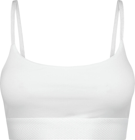 CDLP Lyocell Scoop Bralette   White   White   S
