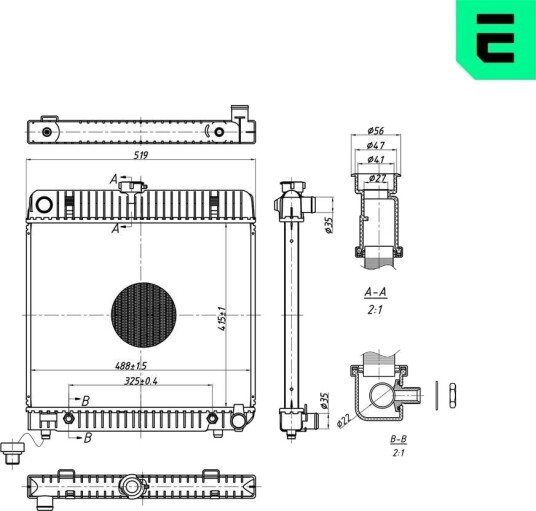 ERA 673318 Radiator motorkjøling