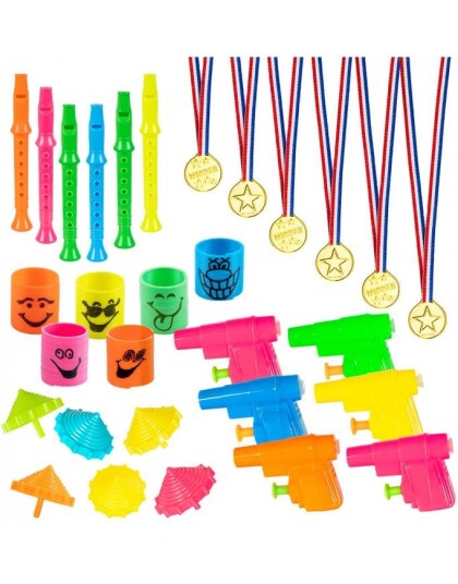 Partypakke med Leker og Medaljer   30 Deler