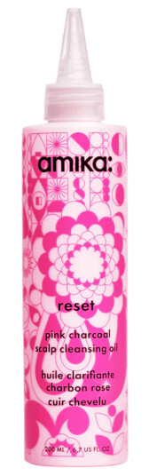 Amika Reset Pink Charcoal Scalp Cleansing Oil 200ml Amika Reset Pink Charcoal Scalp Cleansing Oil 200ml