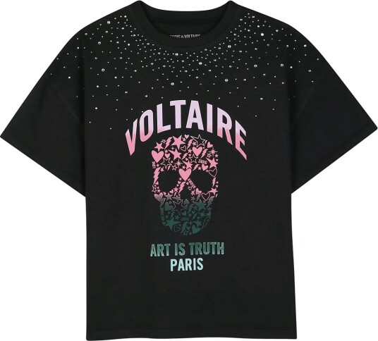 Zadig & Voltaire Kids Short Sleeves Tee Shirt   Black   152