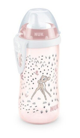 Nuk Kiddy Cup Bambi Drikkeflaske 300 ml BPA-fri Rosa for Barn 12+ måneder