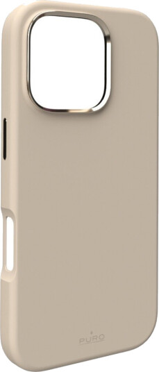 Puro Icon Mag Pro Silikondeksel til iPhone 16 Pro Max - Beige
