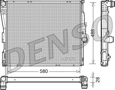 DENSO DRM05090 Radiator motorkjøling