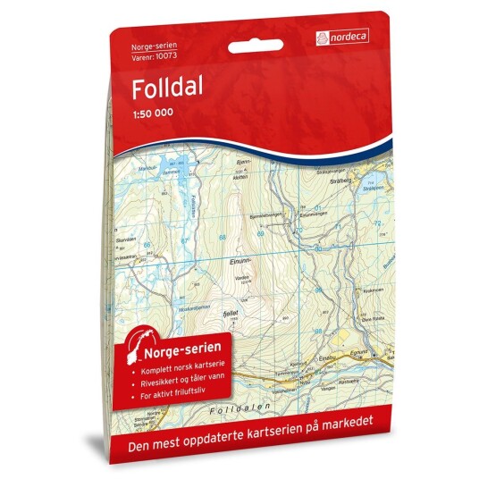 Ugland IT Nordeca Folldal Norge-serien 1:50 000 Turkart