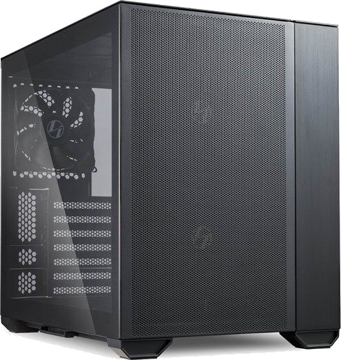 Lian Li O11 Air Mini Kabinett E-ATX med Glass og Stål i Svart Lian Li O11 Air Mini Kabinett E-ATX med Glass og Stål i Svart
