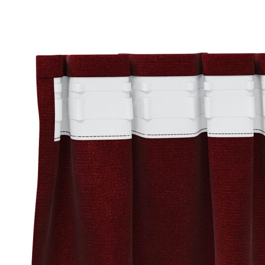 Gardiner med gardiner 2 pcs Vinrød 140 x 245 cm Fløyel