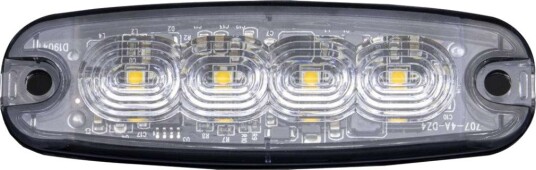 Blinklys Strands Strobe Light 4 LED   Oransje / 12/24V / 5W / 98 mm