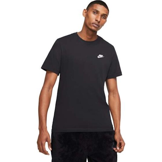 Nike Sportswear Club T-Shirt Herre Black/White M Nike Sportswear Club T-Shirt Herre Black/White M