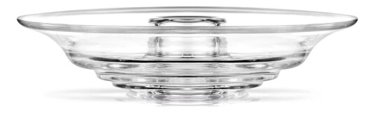 Holmegaard Flow lysestake i klart glass Ø13,5 cm