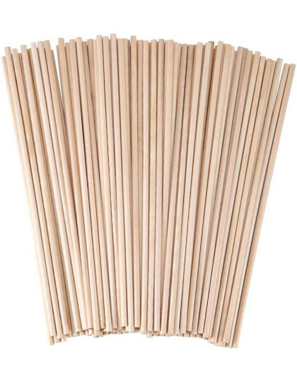 50 stk Sugerør i Bambus 20 cm