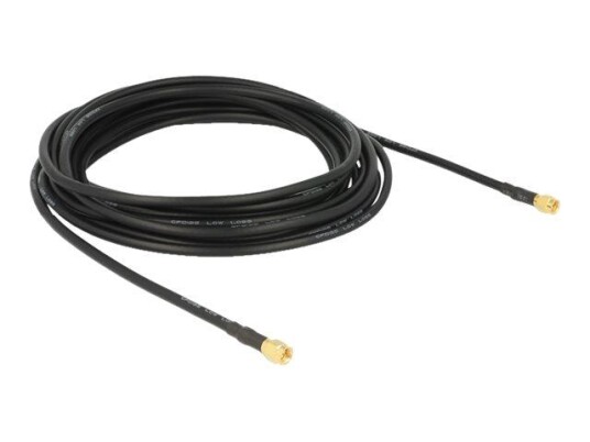 Delock antennekabel - 5 m - svart