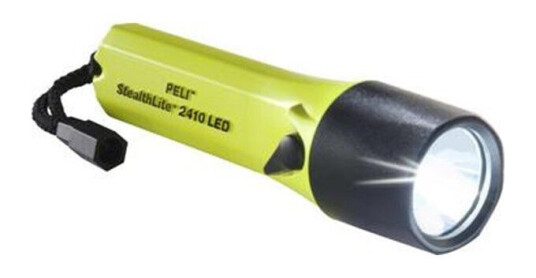 Wareco Flashlite peli 2410 stealthlite led atex zone 0 yellow