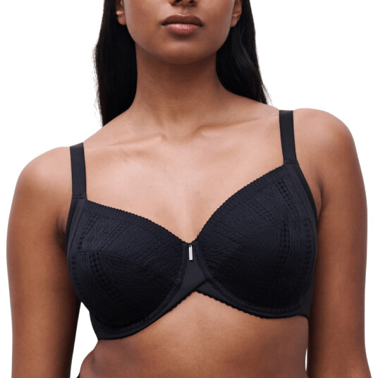 Chantelle BH EasyFeel Very Covering Underwired Bra Svart nylon H 75 Dame