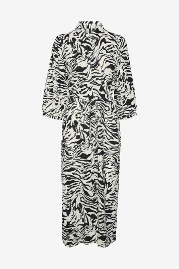 Vero Moda - Kjole vmIlona 3/4 Sleeve 7/8 Dress Wvn - Beige Vero Moda - Kjole vmIlona 3/4 Sleeve 7/8 Dress Wvn - Beige
