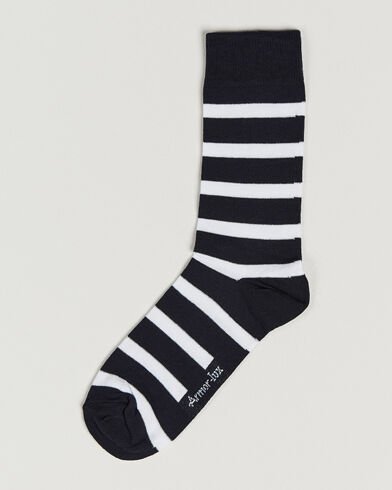 Armor-lux Loer Stripe Sock Rich Navy/White Armor-lux Loer Stripe Sock Rich Navy/White