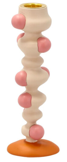 Villa Collection Styles lysestake prikker 18 cm Offwhite-pink Villa Collection Styles lysestake prikker 18 cm Offwhite-pink