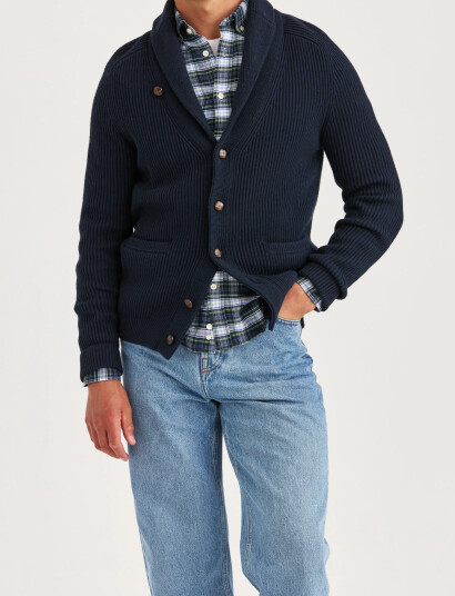 Morris Brayden Shawl Cardigan Navy M