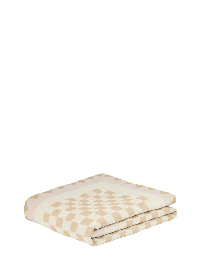 NOBODINOZ Vibes Quilt In French Linen 115X145 - Cream - ONE SIZE