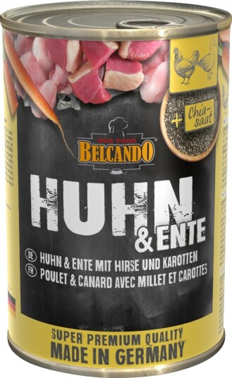 Belcando Våtfôr Super Premium & And Med Hirse & Gulerøtter Kylling 24 X 400 G