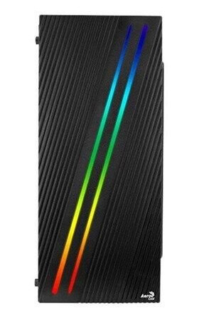 AeroCool Streak Midi Tower Kabinett med Vindu Svart AeroCool Streak Midi Tower Kabinett med Vindu Svart