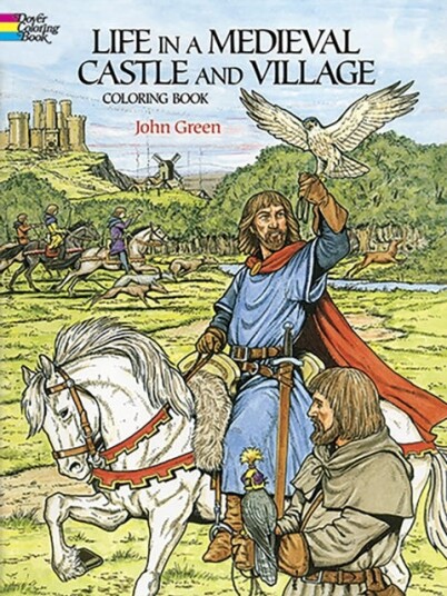 Life in a Medieval Castle Coloring Book