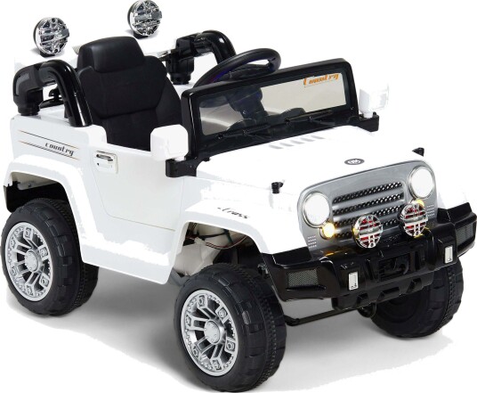 Alex"s Garage Jeep Elbil Hvit