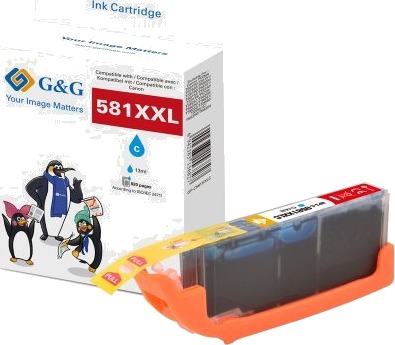 G&G 15842 cyan blekkpatron 12,2 ml 828 sider