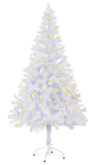 vidaXL Kunstig juletre med LED og fot 150 cm 380 grener