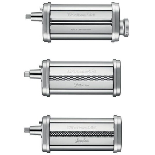KitchenAid Accessory pastarulle og pastakniv 5KSMPRA 3 deler stål KitchenAid Accessory pastarulle og pastakniv 5KSMPRA 3 deler stål