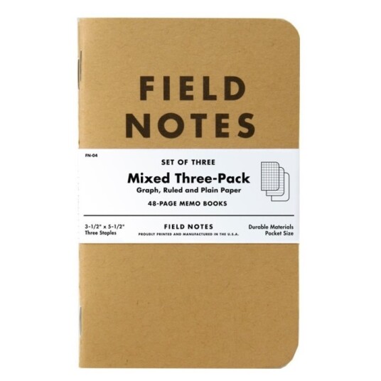 Field Notes Memo Book Mixed 3-pakke