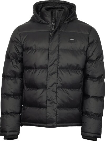 Calvin Klein Golf Vanta Hooded Puffa Jacket   Black   S