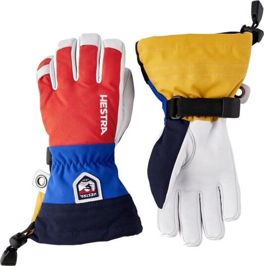 Hestra Juniors" Army Leather Heli Ski Light Red Multi 6
