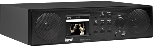 Imperial Dabman I450 Hybridradio Fm/dab+ Internettradio Bluetooth To Høyttalere Subwoffer Svart