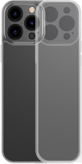 Baseus Frosted Iphone 13 Pro Max-Deksel (Gjennomsiktig) + Herdet Glassfilm + Rengjøringspute