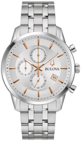 Bulova Herreklokke 96B411 Classic Sølvfarget/Stål Ø41 mm Bulova Herreklokke 96B411 Classic Sølvfarget/Stål Ø41 mm