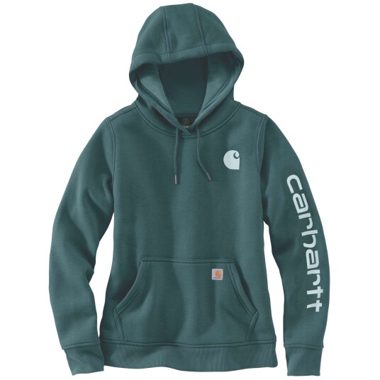 Carhartt Men's Logo Sleeve Graphic Sweatshirt Greenstone L