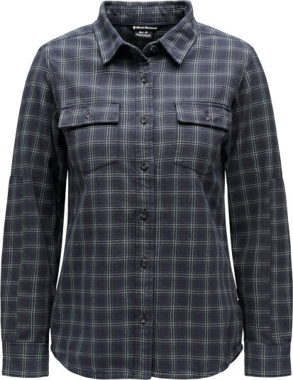 Black Diamond Men"s Project Twill Long Sleeve Shirt Charcoal citron XL