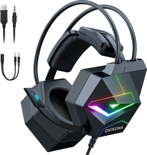 Onikuma X20 gaming hodetelefoner Svart Onikuma X20 gaming hodetelefoner Svart