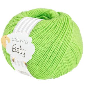 Lana Grossa Cool Wool baby Garn 319 Forårsgrøn Lana Grossa Cool Wool baby Garn 319 Forårsgrøn