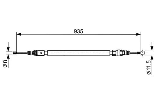 Bremsewire BOSCH 1 987 482 430