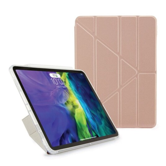 Pipetto Ipad Air 10.9 2020/2022 Etui Metallic Origami Rosegull