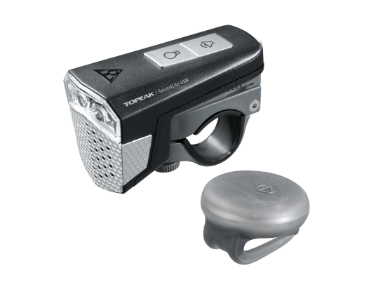 Topeak Soundlite USB Lys med Horn